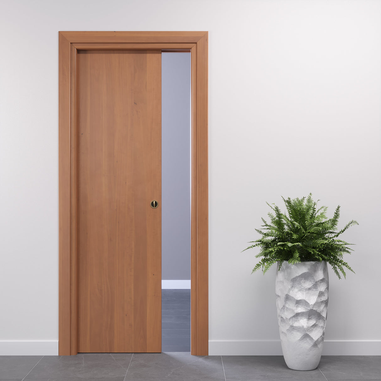 Sliding Pocket Door in Tanganyika Walnut