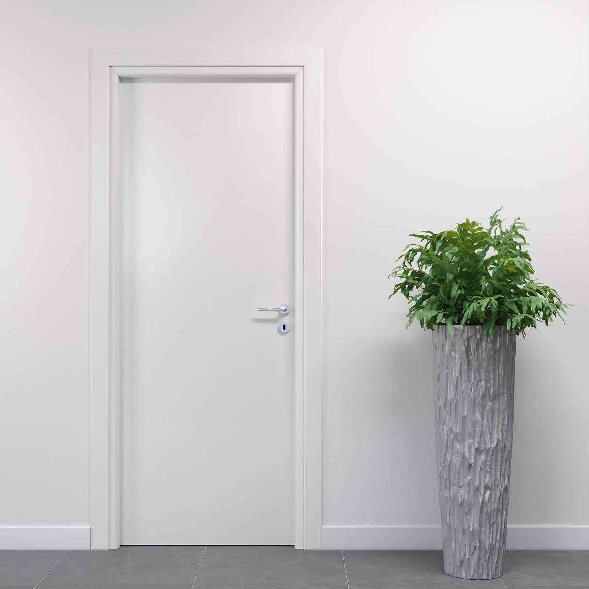 Hinged Door in White Laminate 