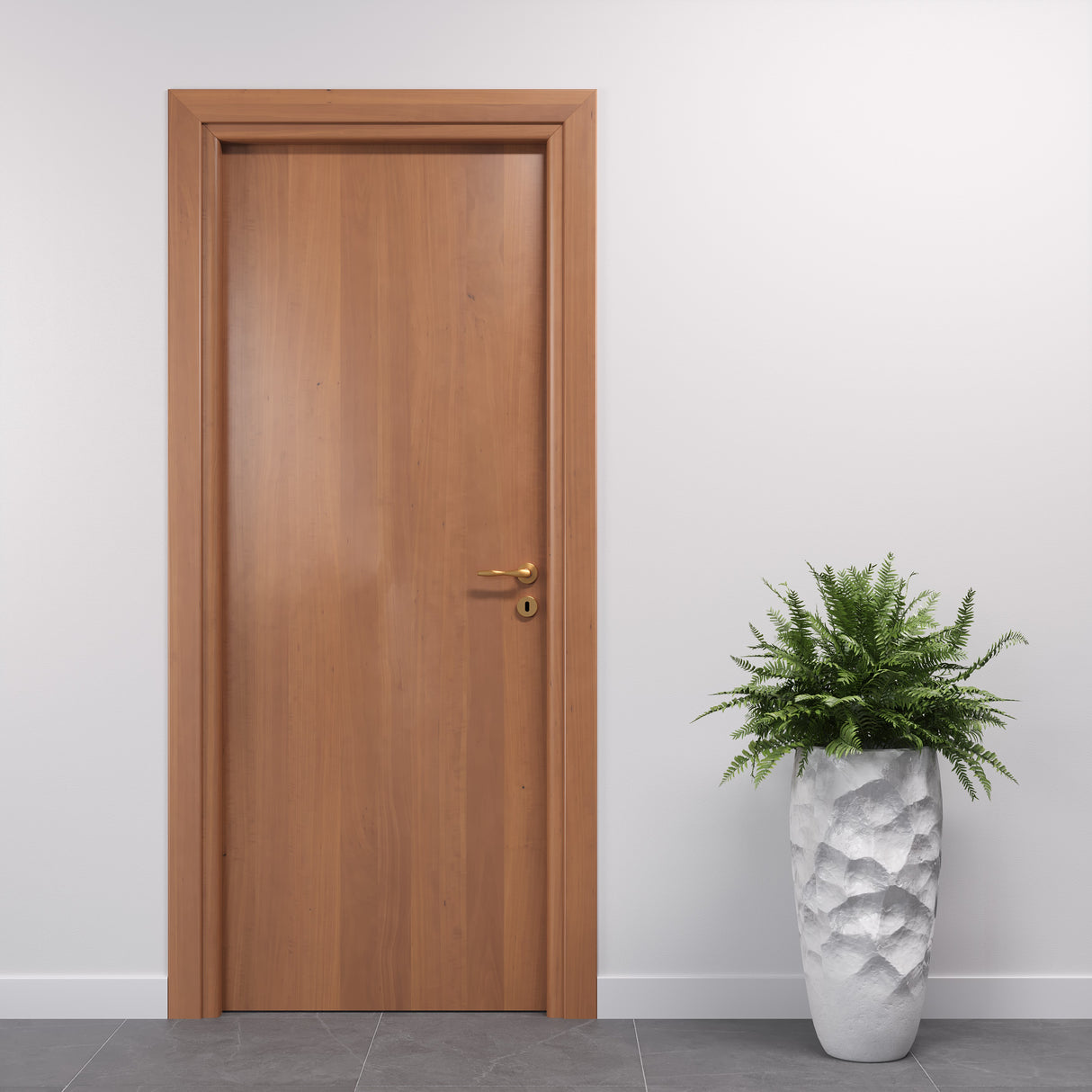 Laminated Hinged Door in Natural Tanganyika Walnut 