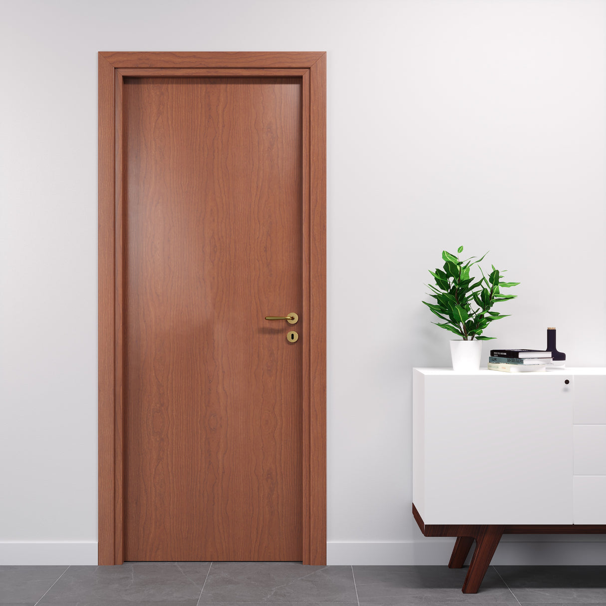 Laminated Hinged Door Cherry