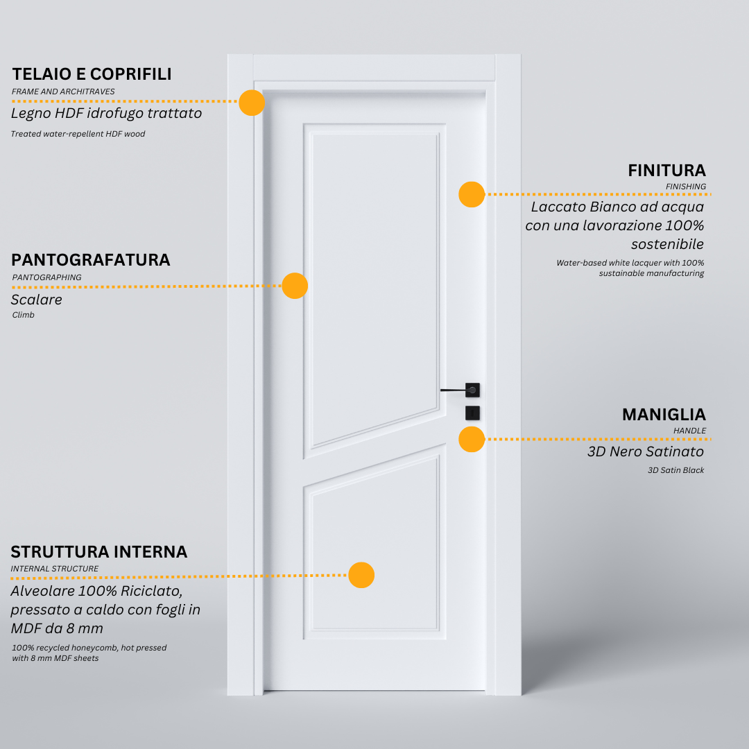 Porta Battente Pantografata a Scalare 2 Bugne a Diagonale