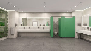 Kubi Modular Walls in Green HPL