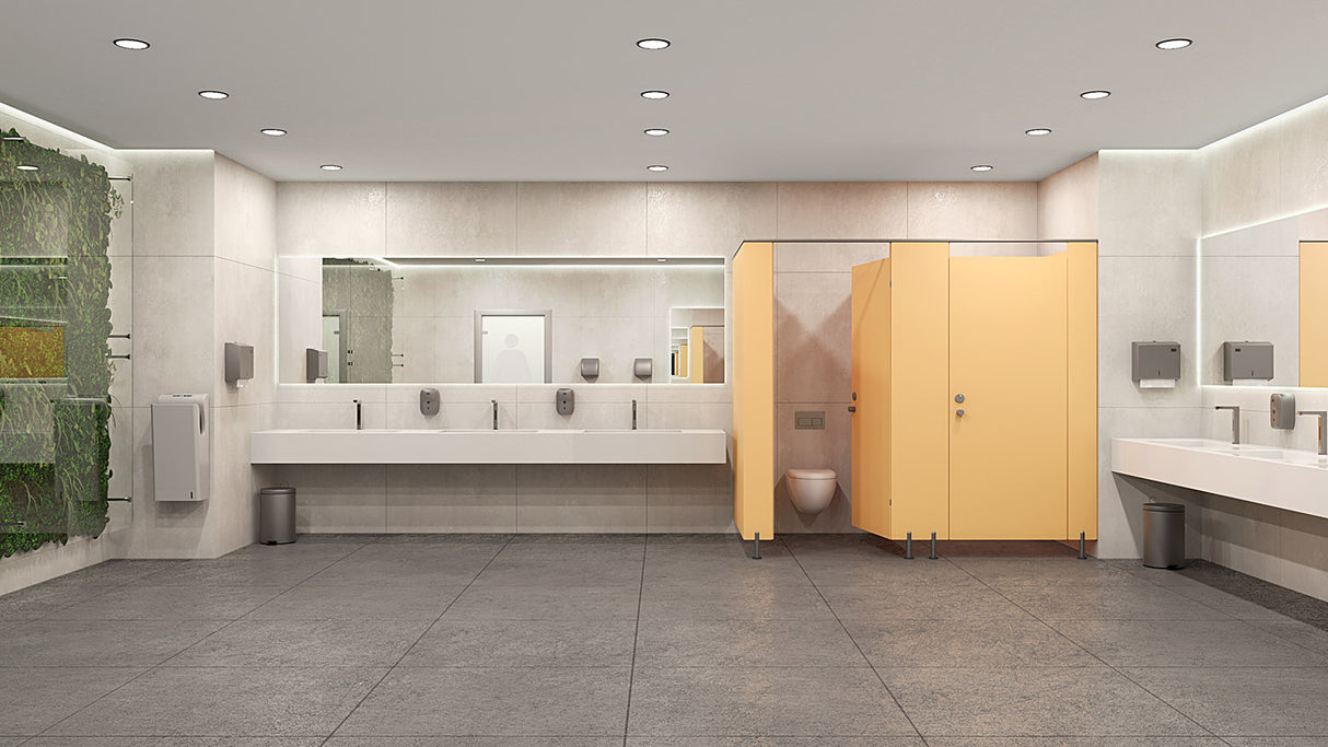 Kubi Modular Walls in Yellow HPL