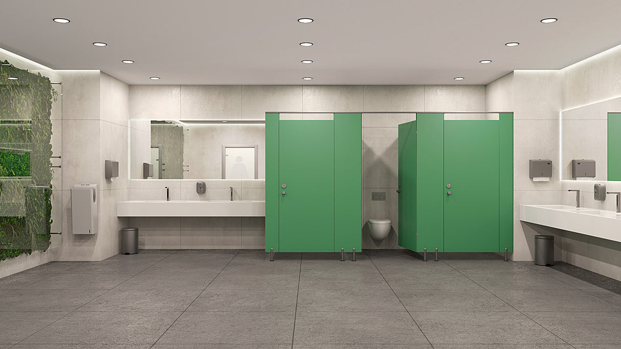 Kubi Modular Walls in Green HPL