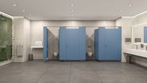 Kubi Modular Walls in Blue HPL 