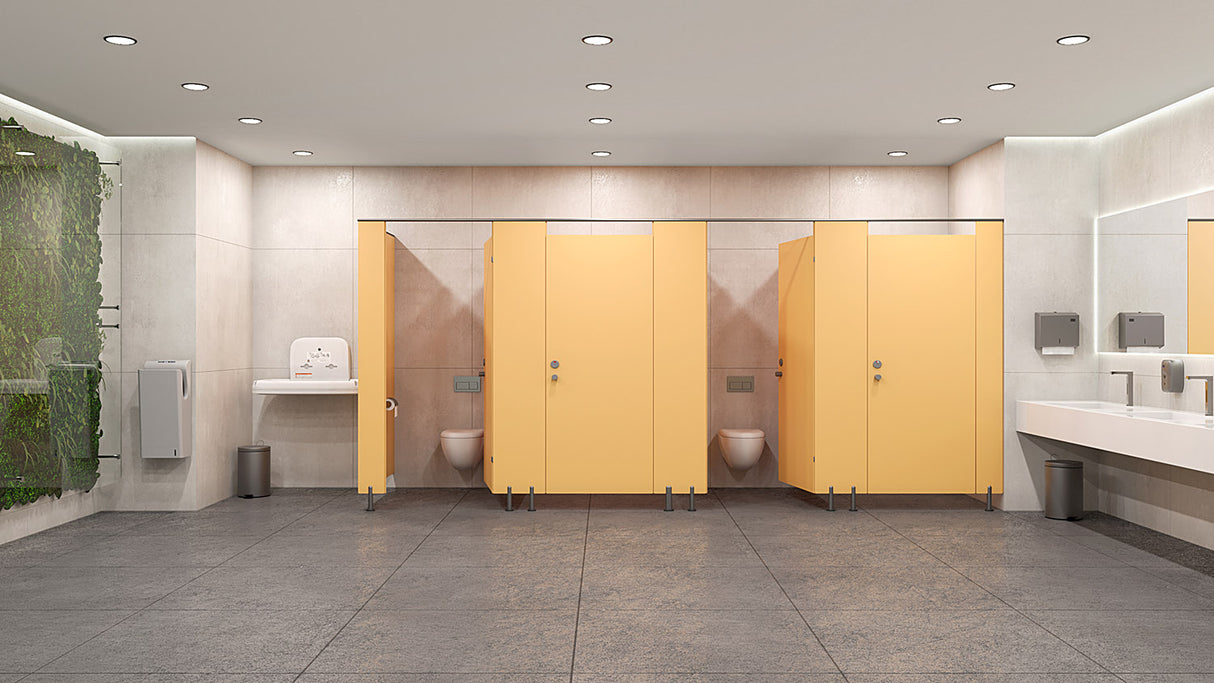 Kubi Modular Walls in Yellow HPL