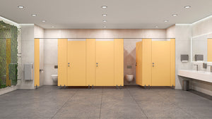 Kubi Modular Walls in Yellow HPL