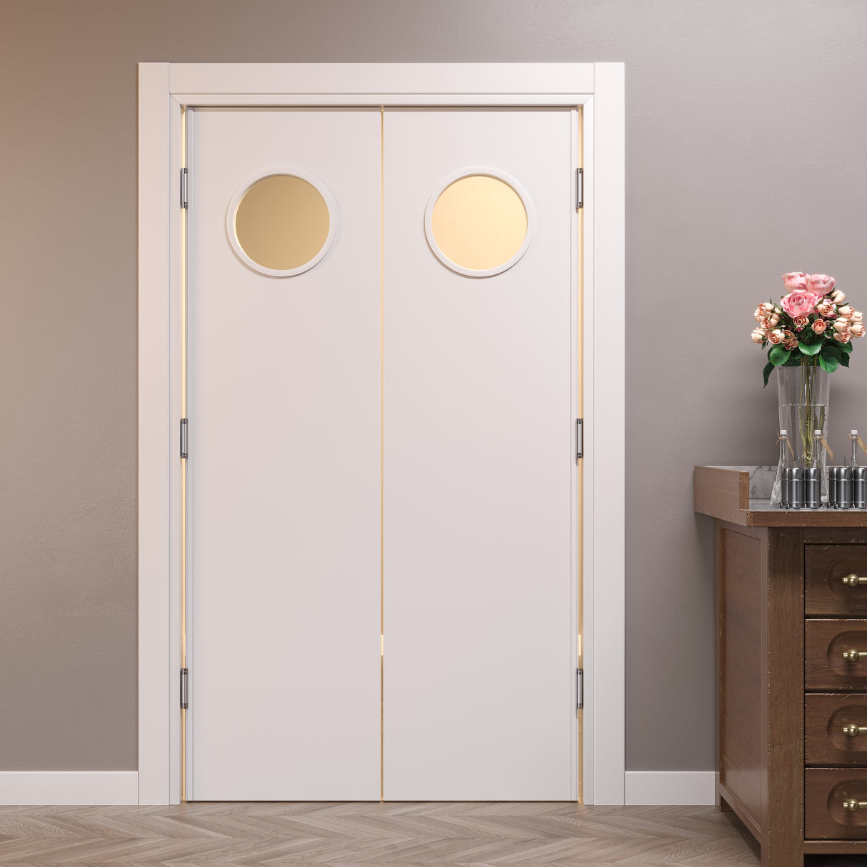 Saloon Swing Door Far West 2 Doors with Porthole