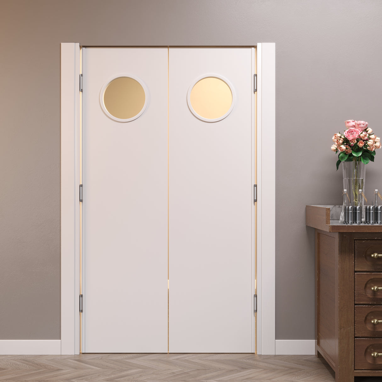 Saloon Swing Door Far West 2 Doors with Porthole