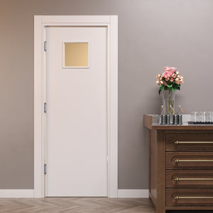 Saloon Door with Fan Dove Grey Far West 1 Door with Porthole