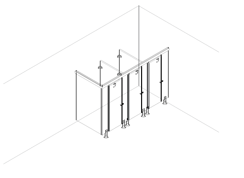 Pareti Modulari Kubi in HPL Bianco