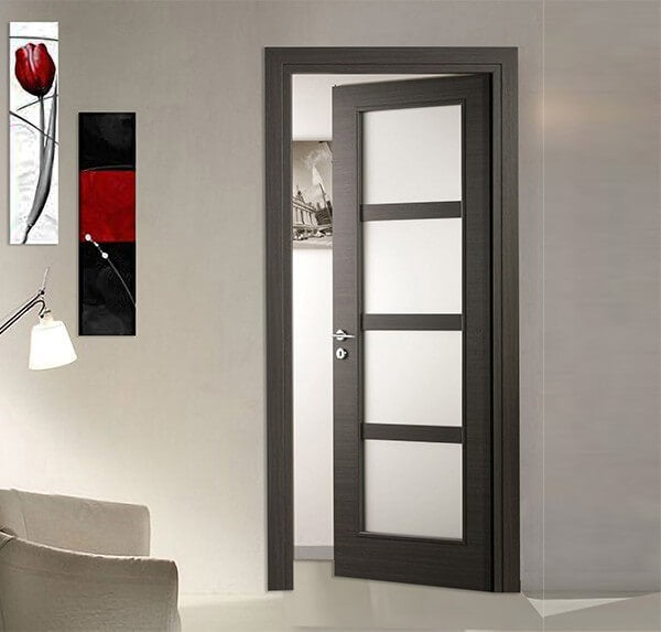 Porta Laminato con Vetro Satinato