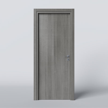 porta laminato tranche con maniglia rgento