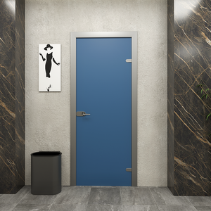 Porte per Interni HPL con Telaio in Alluminio - Laminato - Blu - 60x210x11