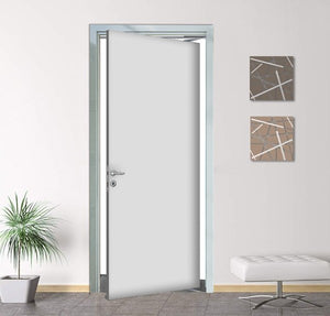 Porte rototraslanti in laminato plastico - Laminato - Avorio - 60x210x11