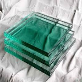 Schiebetür aus transparentem gehärtetem Glas